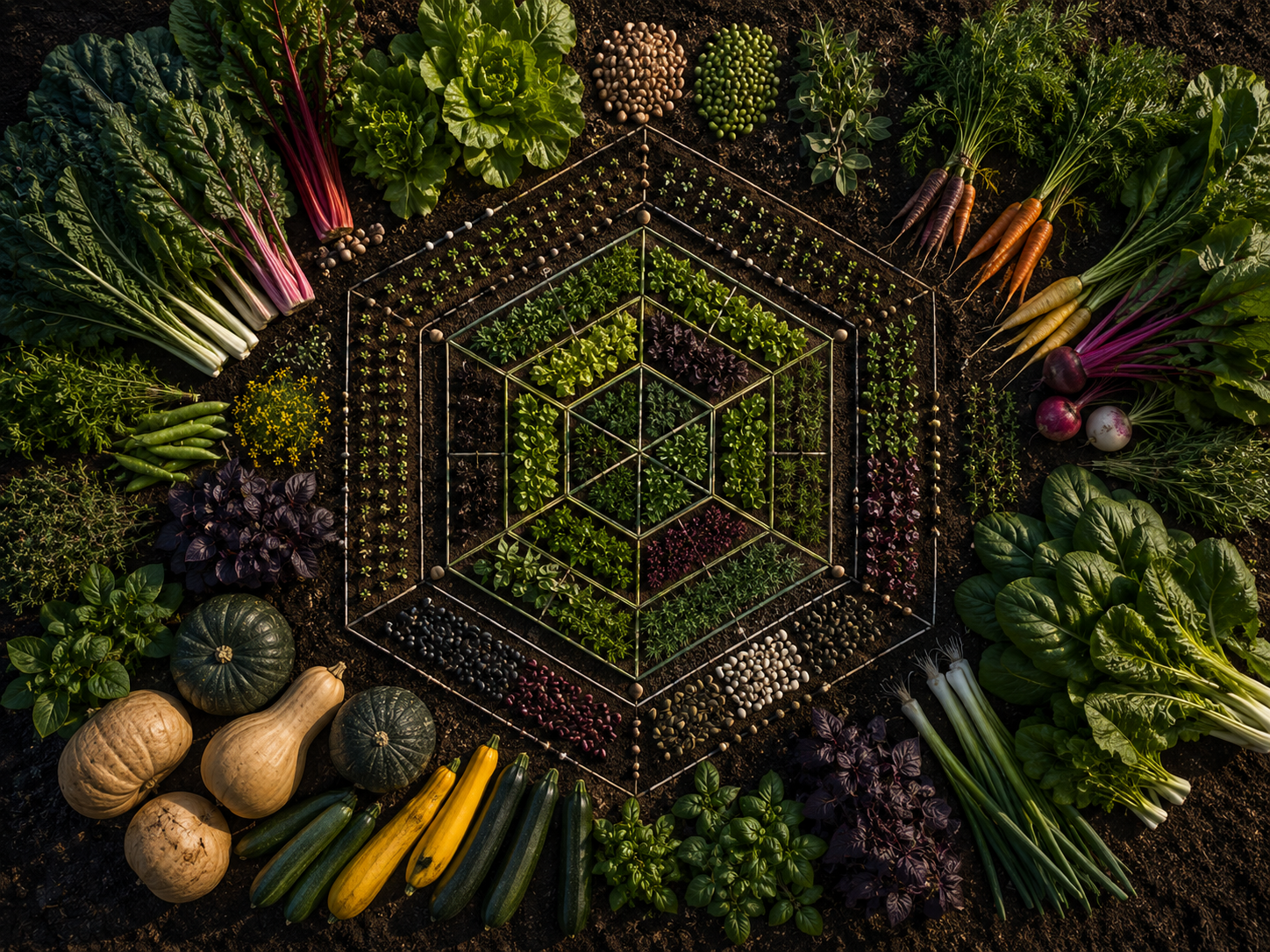 Crop matrix with Kiviat graph and comparison table